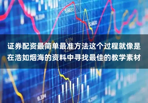 证券配资最简单最准方法这个过程就像是在浩如烟海的资料中寻找最佳的教学素材